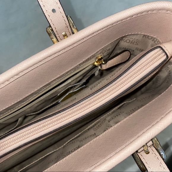 MICHAEL KORS JET SET MULTIFUNCTION POCKET TOTE PINK - Picture 4 of 11